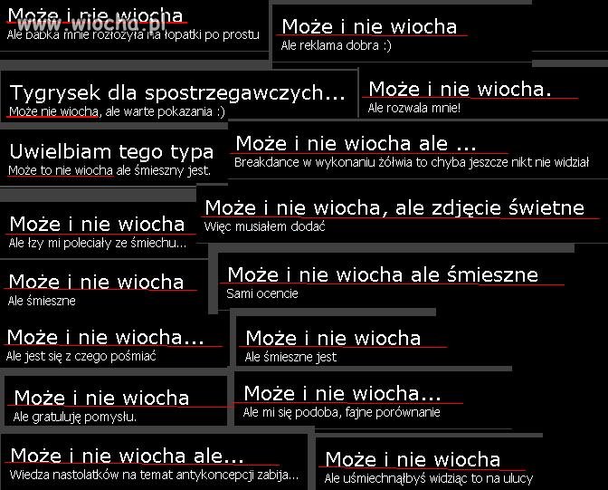 Skoro "to nie wiocha" to co to do jasnej cholery 