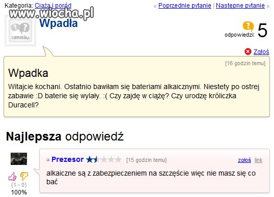 Wpadła...