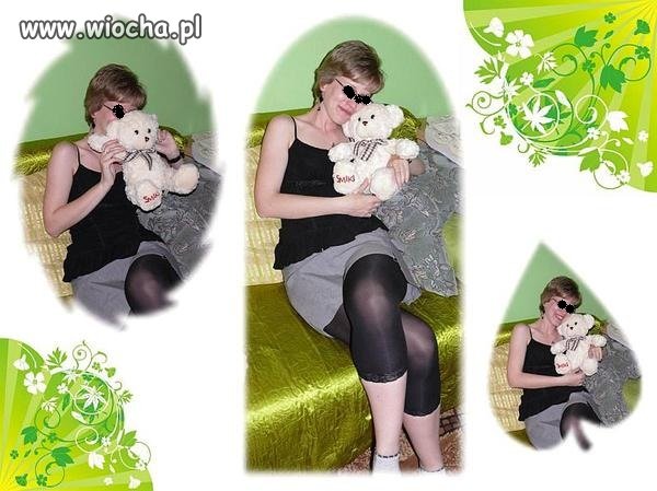 Podpis pod zdjeciem: Z misiaczkiem 