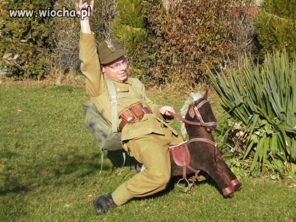 Siedze na koniu...