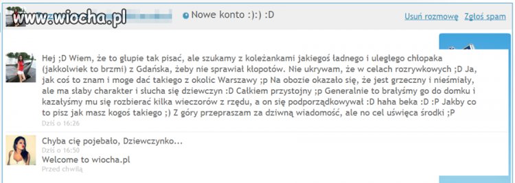 Dziwna wiadomość?!