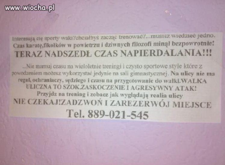Zarezerwój miejsce !