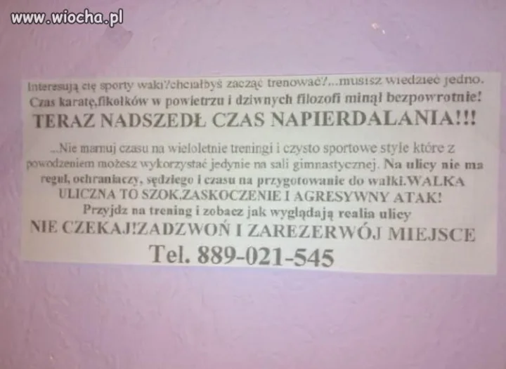 Zarezerwój miejsce !