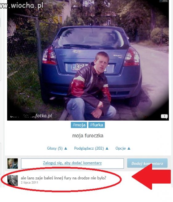 Jak się lansować to tylko przy dobrej furze...