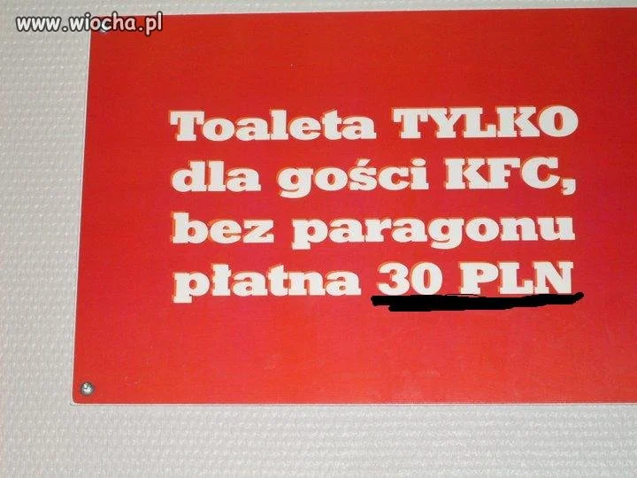 Tylko w KFC...