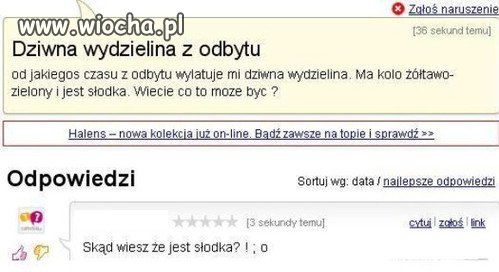 Przed spróbowaniem swojej wydzieliny z dupy