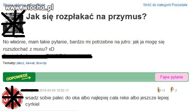 Jak się rozpłakać na przymus?