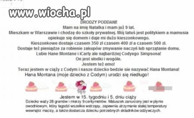 Pewna dziewięciolatka...