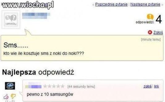 Ile kosztuje sms...