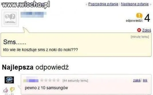 Ile kosztuje sms...