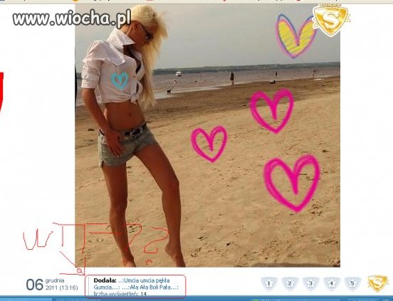 Lans na plaży