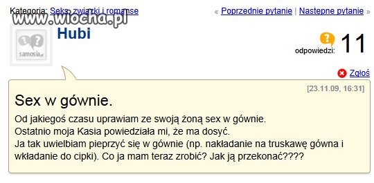 Jak dla mnie gówniana sprawa 