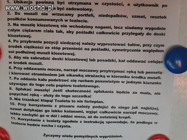 Jak korzystać z WC 