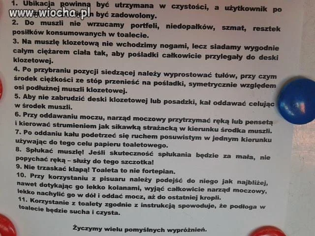 Jak korzystać z WC 