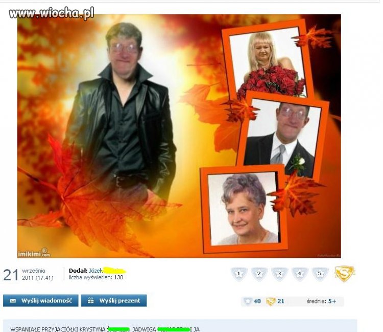 Dziadek z przyjaciółkami...