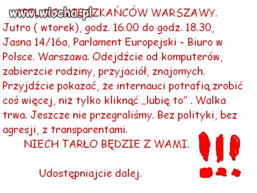 Roześlijcie i Niech ludzie PATRZĄ 