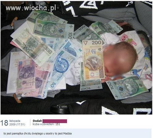 Pamiątka chrztu.