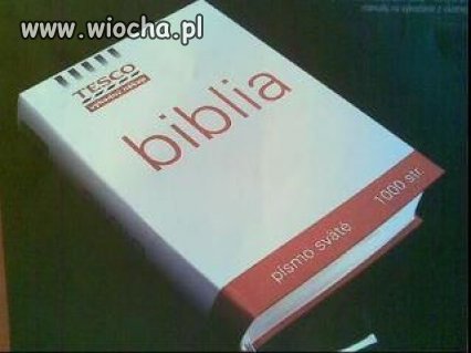 Nowe wydanie Biblii według TESCO
