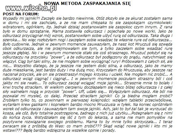 Nowa metoda zaspakajania się 