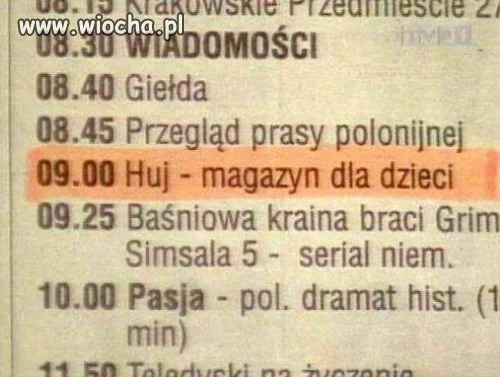 Program tv