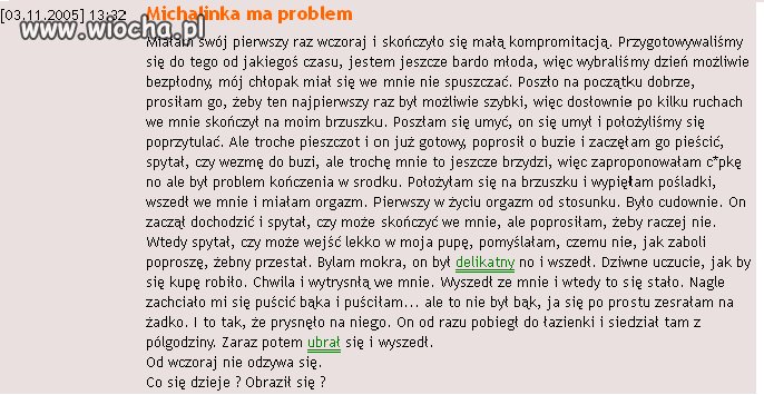 Michalinka ma problem