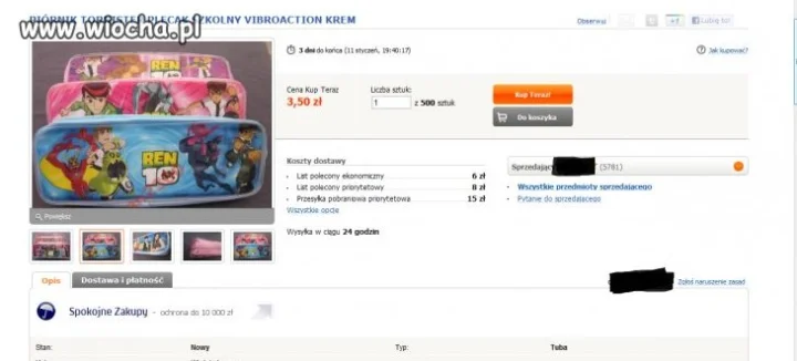 Wibrujący Ben 10 wprost od Hello Kitty 