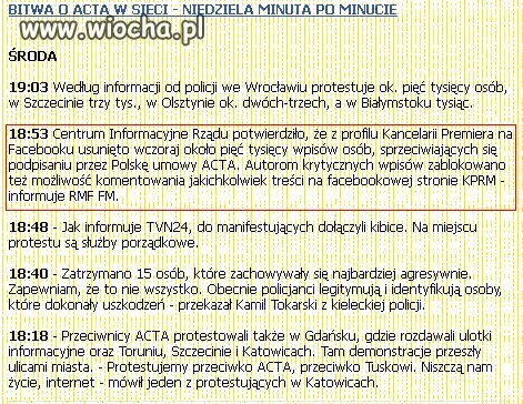 Protestujesz przeciwko wprowadzeniu cenzury?