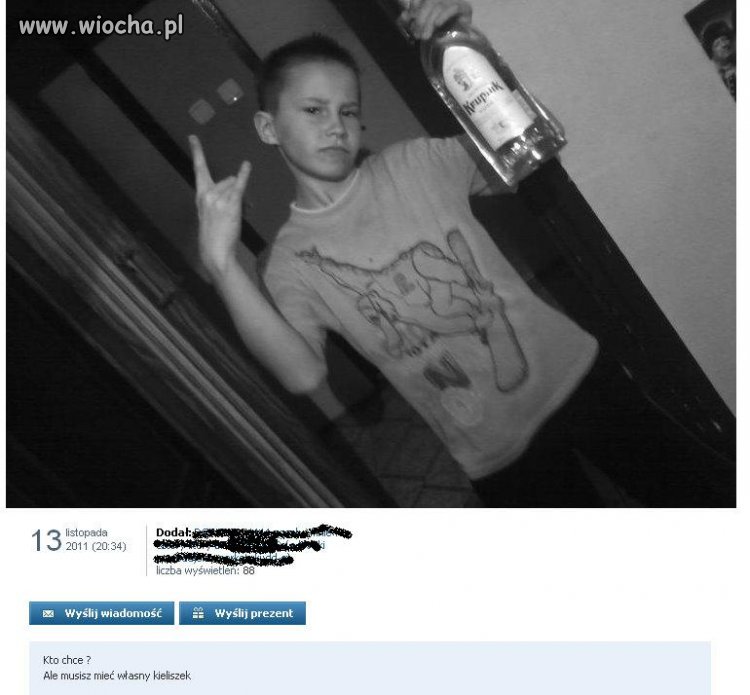 Chłopiec ma 11 lat 