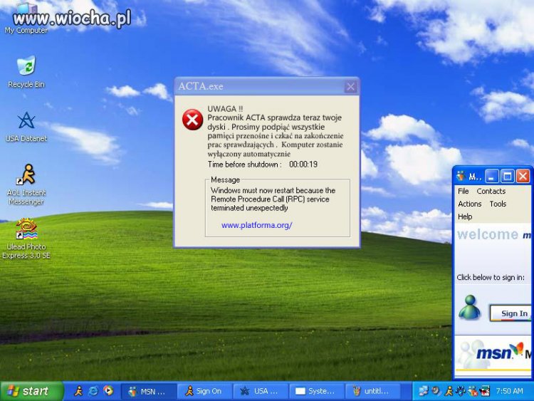 ACTA error