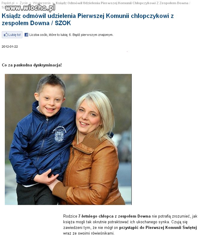 Wiocha w polskim kościele.