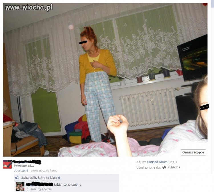 Jak tak się "wystroiła" na sylwestra