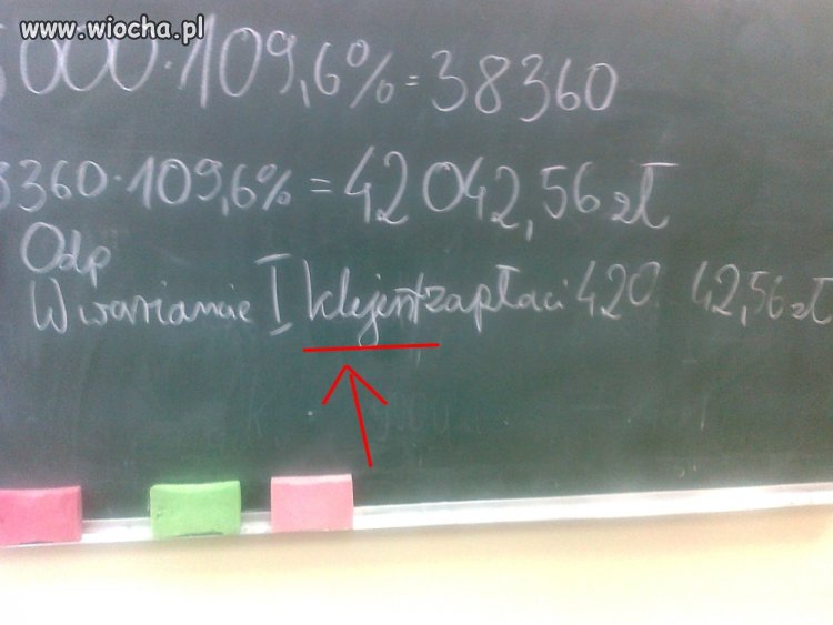 NO KLIJENT DUŻO ZAPŁACI...
