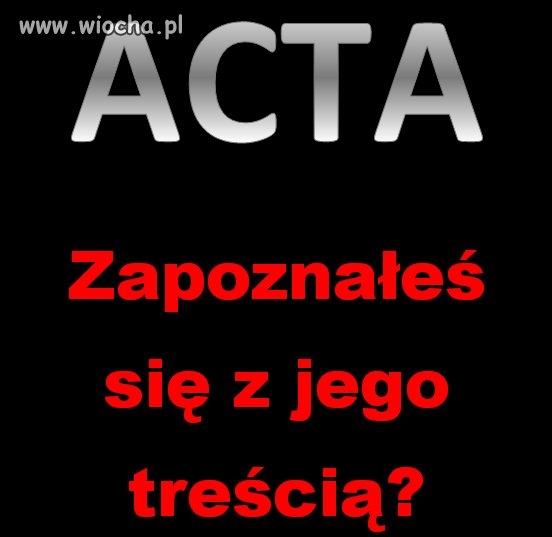 Tak o tym ciągle mówicie źle...