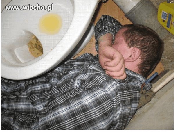 Narzygał i zasnął.
