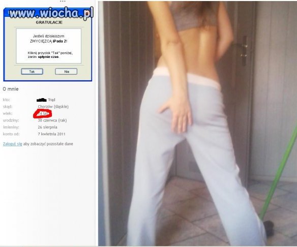 14 latka i jedna z jej wielu podobnych fotek 