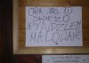 Ostrzeżenie przed uczniami