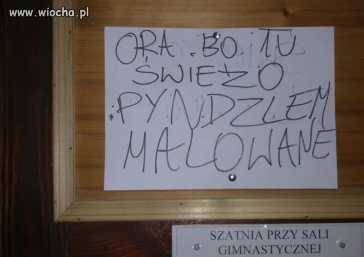 Ostrzeżenie przed uczniami