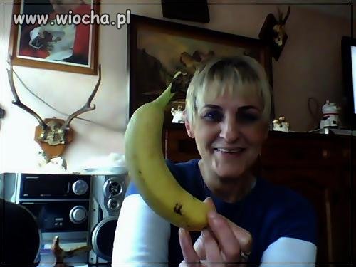 A co, pochwale się bananem 