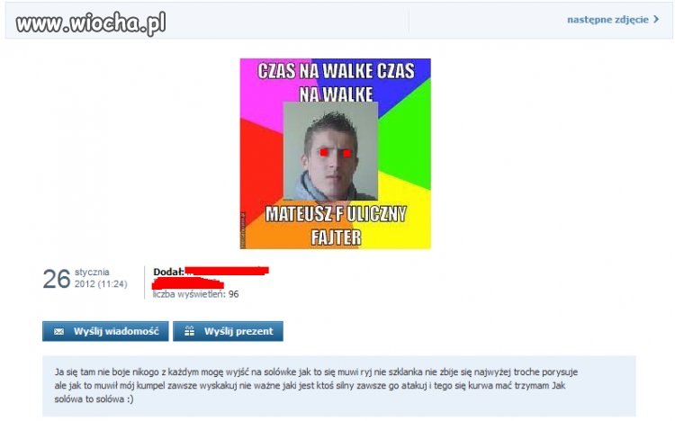 Uliczny "fajter"
