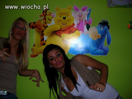 Dziobaki + tapeta na twarzy = Fanki Kubusia Puchatka