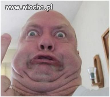 Dzióbek, wytrzeszcz gał i faket