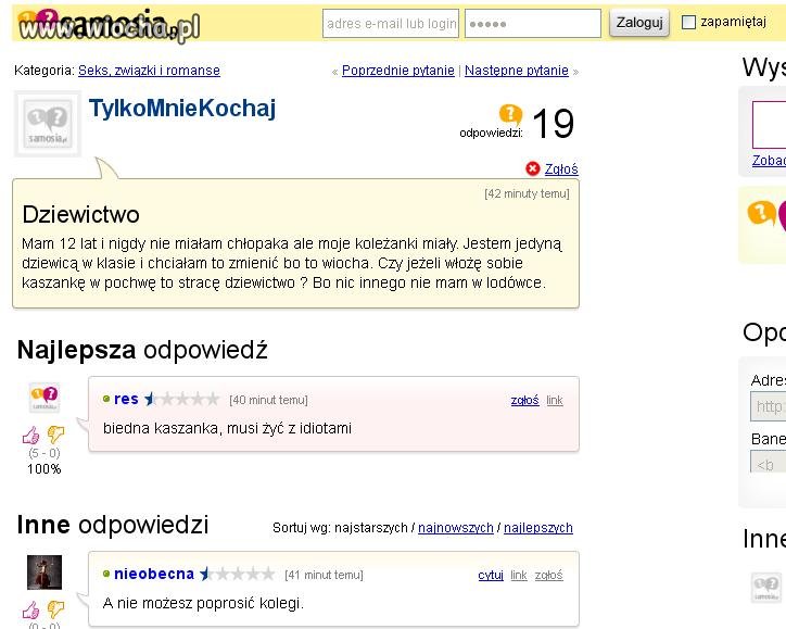 Wiocha na głupie pytania