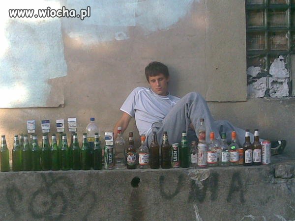 Szpan na zanlezione butelki