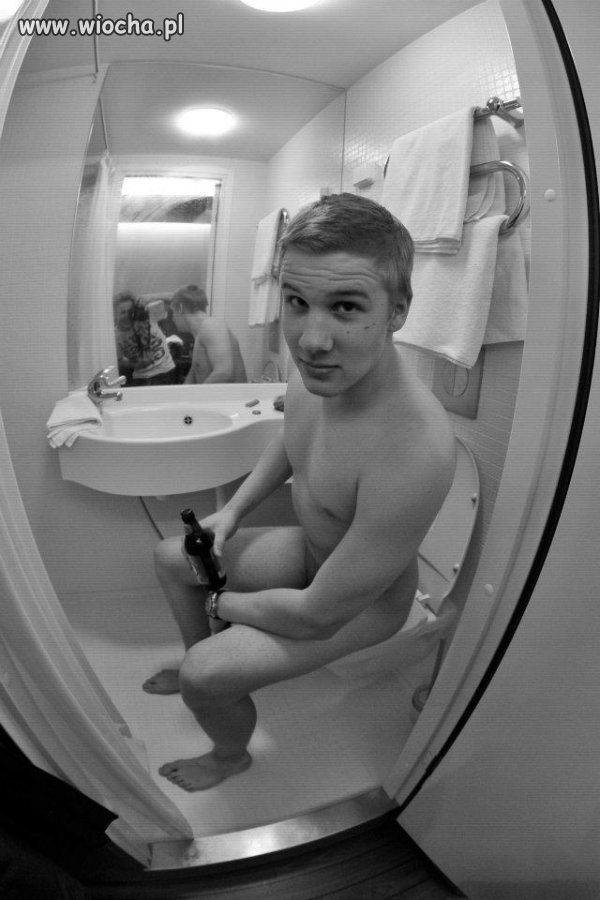 In the toilet
