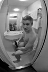 In the toilet
