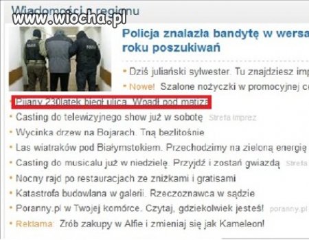 Ma 230 lat, pije i biega?