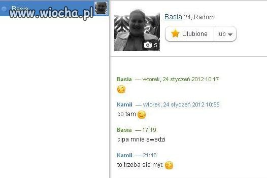 Swędzi ją