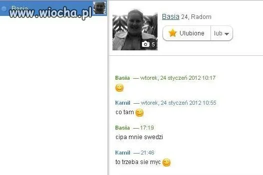 Swędzi ją