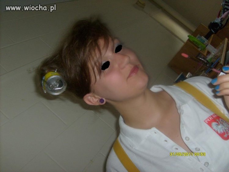 Puszka we włosach