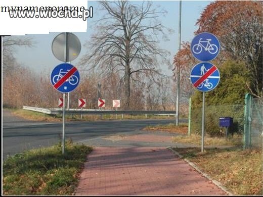 No i co ma zrobić rowerzysta???